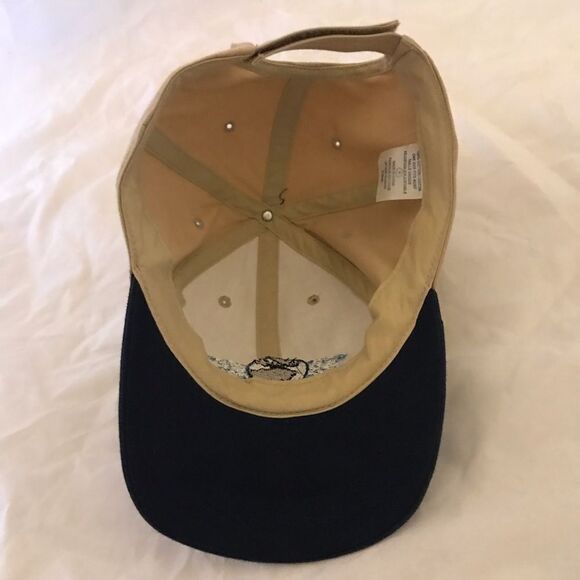 Kid's New Hampshire Moose Khaki & Navy Blue Baseball Hat - Picture 8 of 10